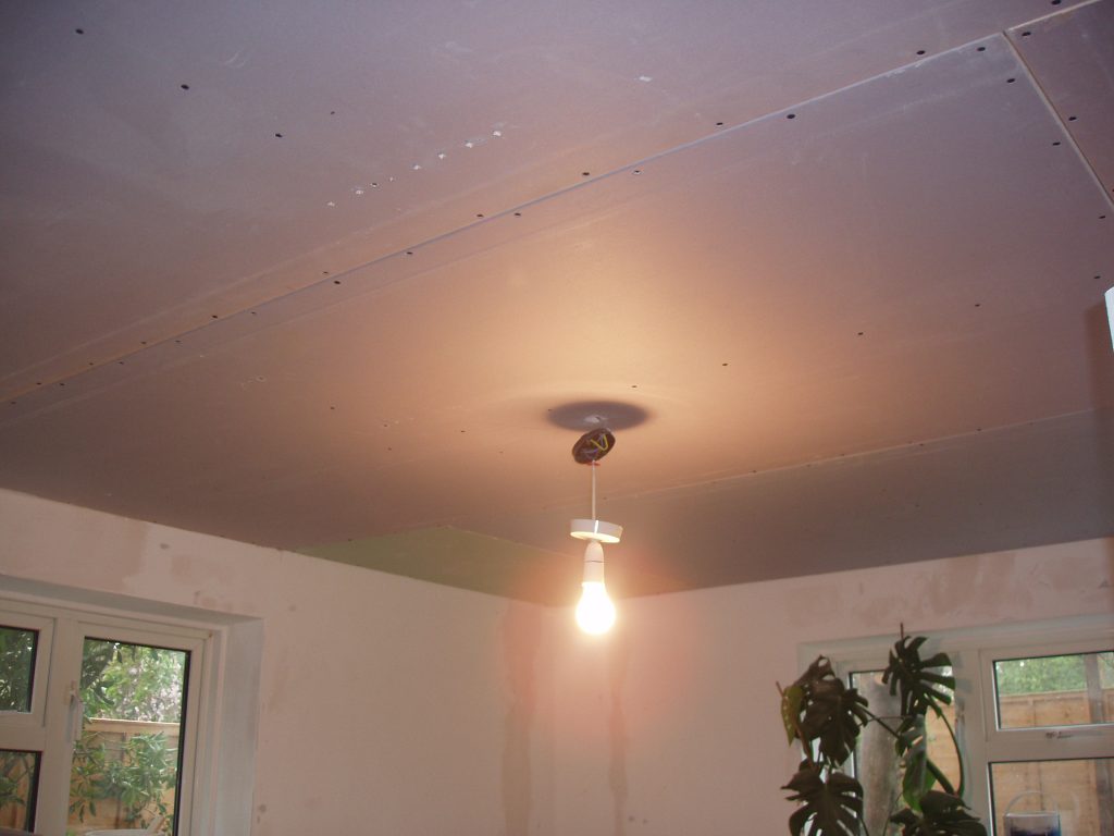 Plasterboard ceiling